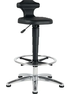 Garantierte Lieferung Interstuhl Sitz-/Stehstuhl Flex Integralschaum Sitz-H.510-780mm mit Fußring ESD BIMOS