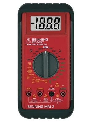 Multimeter MM 2 0.1 mV-750 V AC.0.1 mV-1000 V DC RMS BENNING Knallerangebot