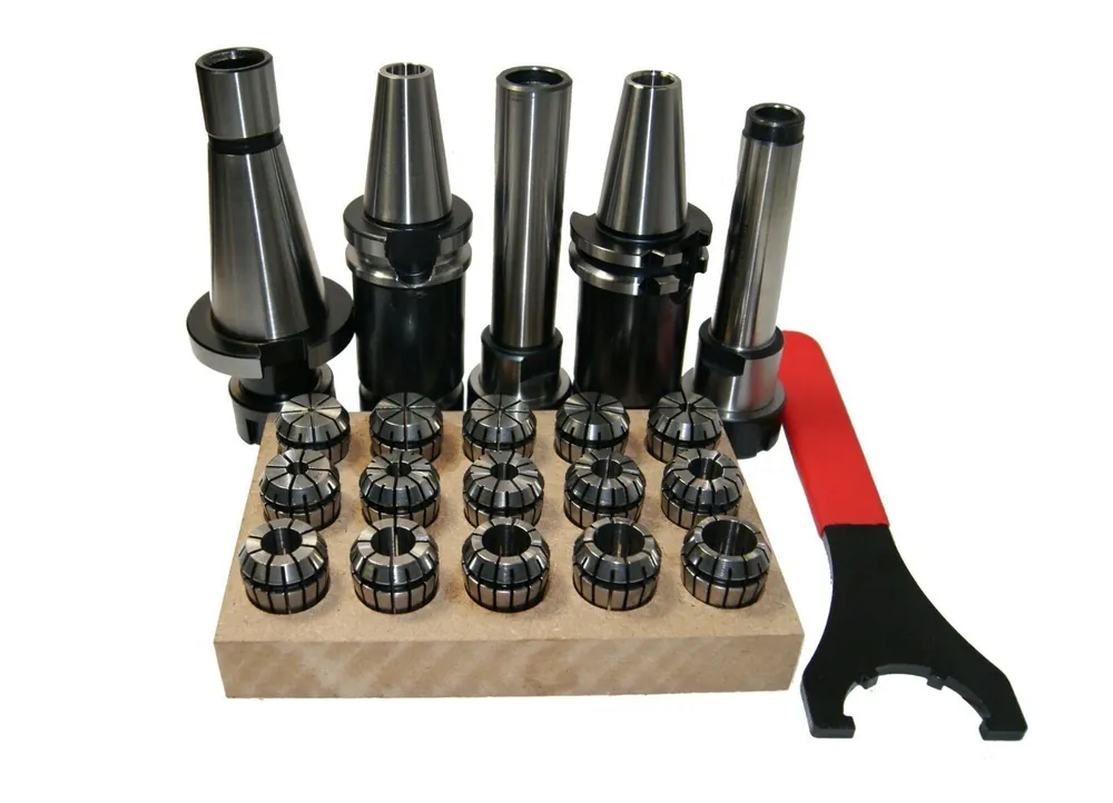 Spannzangensatz ER25 (430E) inkl. Spannzangenfutter SK40 DIN 69871 A=60 & Schlüssel Schneller Versand