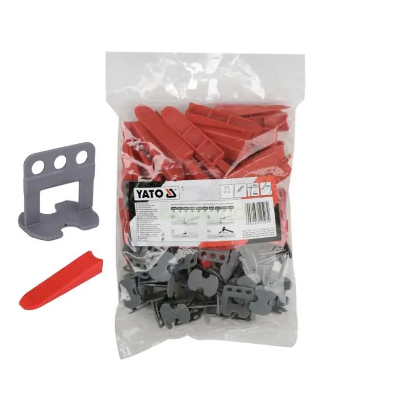 Fliesen Nivelliersystem 2 mm Set 50 Clips + 50 Keile Billig