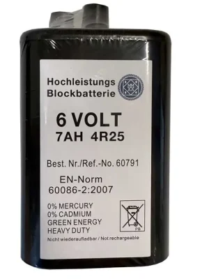 Sale Hochleistungs Blockbatterie 6V / 7AH 4R25