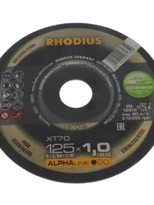 Neue Kollektion Rhodius Trennscheiben Edelstahl XT70 (Alphaline1) extra dünn (10er Packung) 125x1x22mm