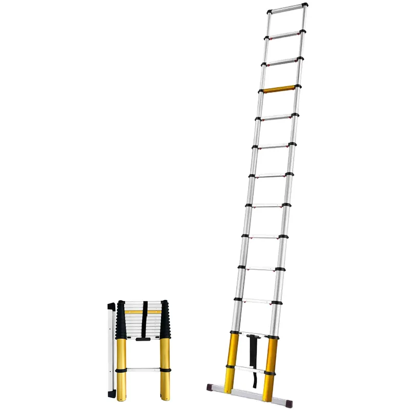DRABEST Teleskopleiter MAX PRO Aluminiumleiter 13 Stufen Nur Heute