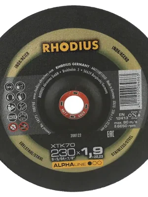 Bestseller Rhodius Trennscheiben Edelstahl XTK70 (Alphaline1) extra dünn (10er Packung) 230x1,9x22mm