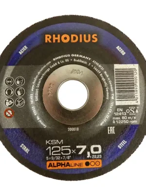Letzte Chance Rhodius Schruppscheibe KSM (Alphaline1) Stahl 125x7x22mm