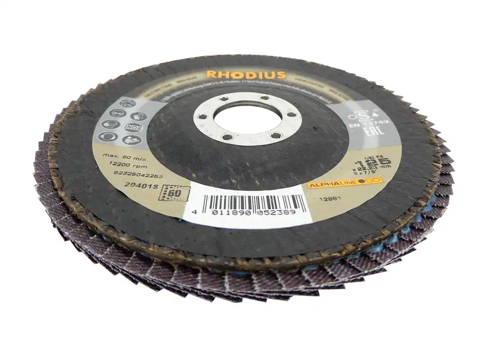 Rhodius Lamellenscheibe LSZ 125mm K60 F2 (Alphaline1) Geprüft