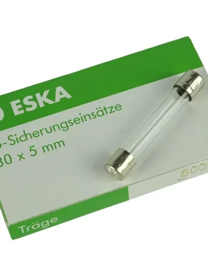 Letzte Chance Eska Feinsicherung 30x5mm 0,8A träge (10 Stück)