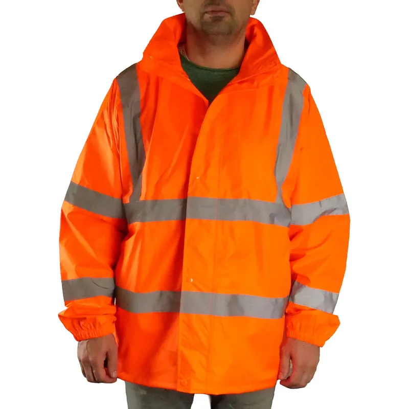 Rabatt Feldtmann Warnschutz Regenjacke HAUKE Neonorange Größe XL (58/60)
